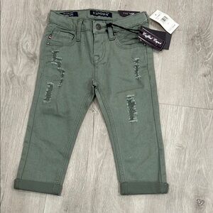 Vigoss Kids Green Distressed Jeans